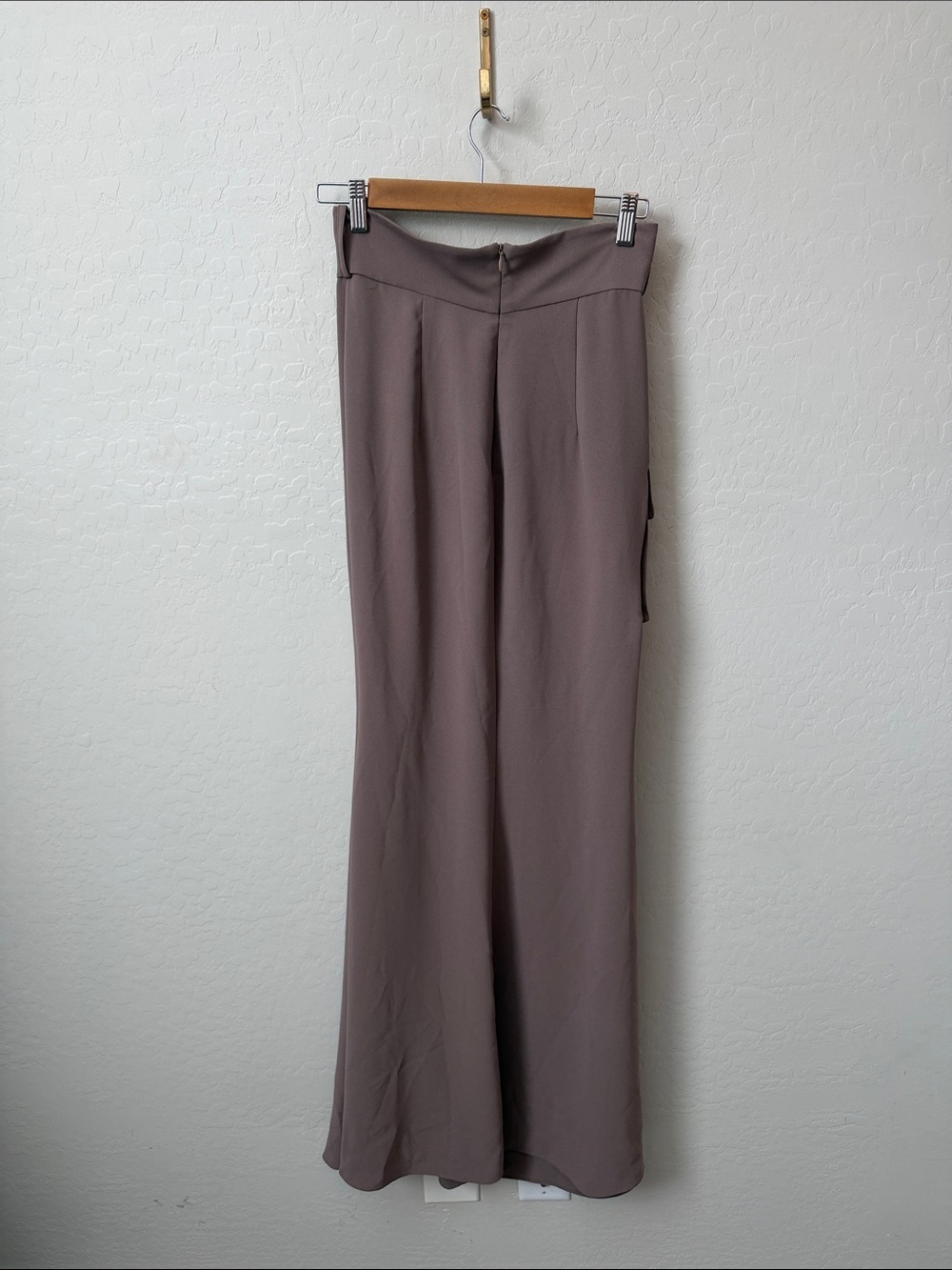 Zunilda Gutiérrez Taupe Wrap Midi Skirt Size Small - Picture 5 of 5